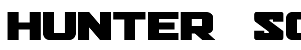 Hunter Squared font preview